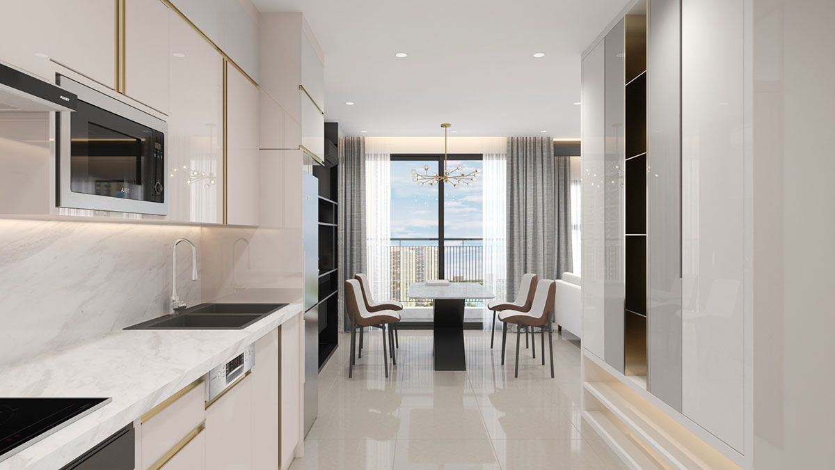 Thiết kế tủ bếp sang trọng trong căn hộ Dubai – Original